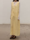 BASERANGE 25 Autumn/Winter GARLIN Dress Portugal BAS-DRGA-FL-AU25-ANA YELLOW